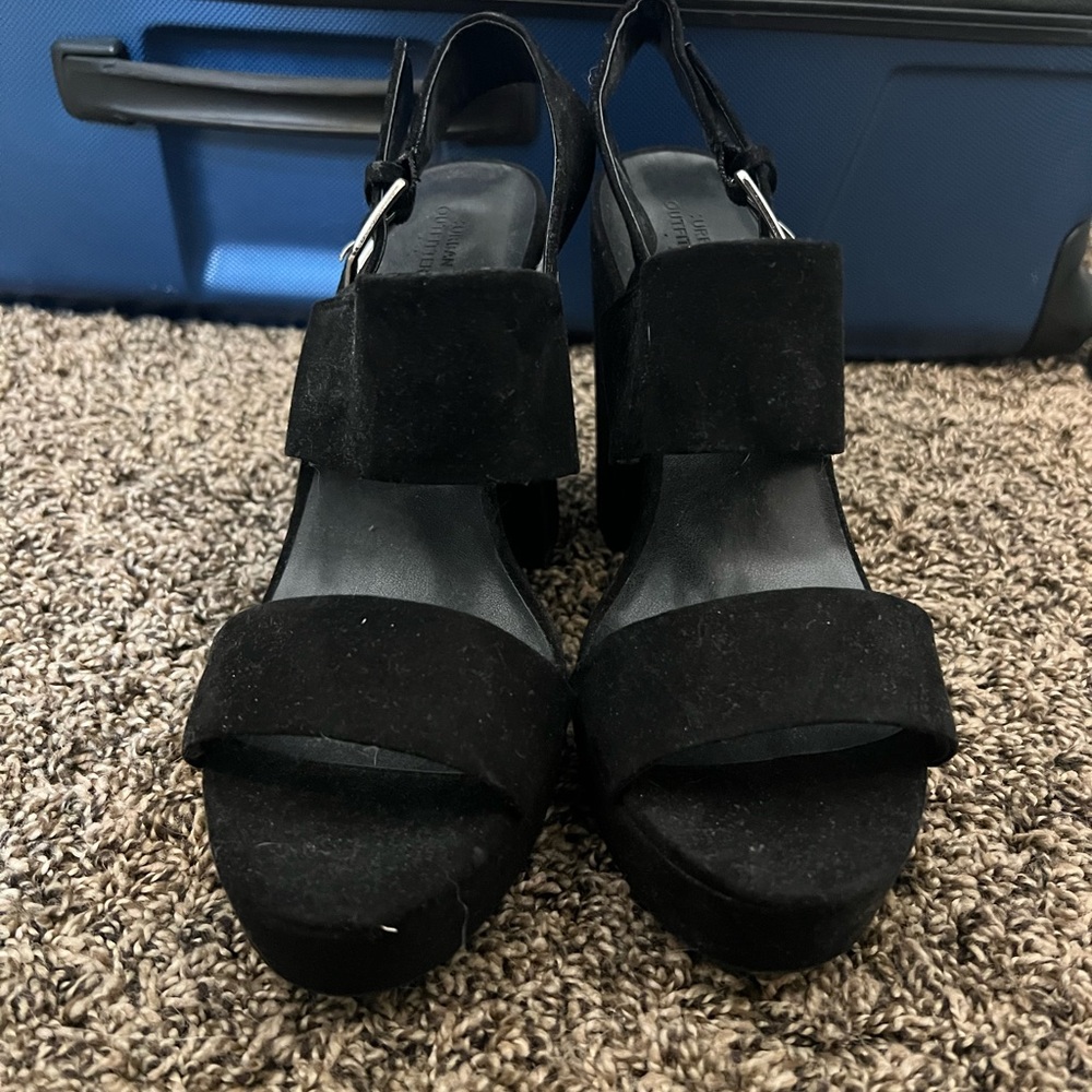 Urban Outfitters Black Chunky Heels